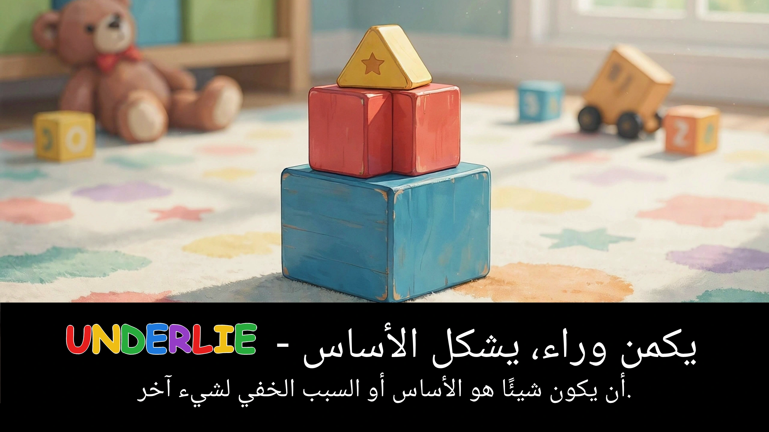 Arabic Illustration for underlie